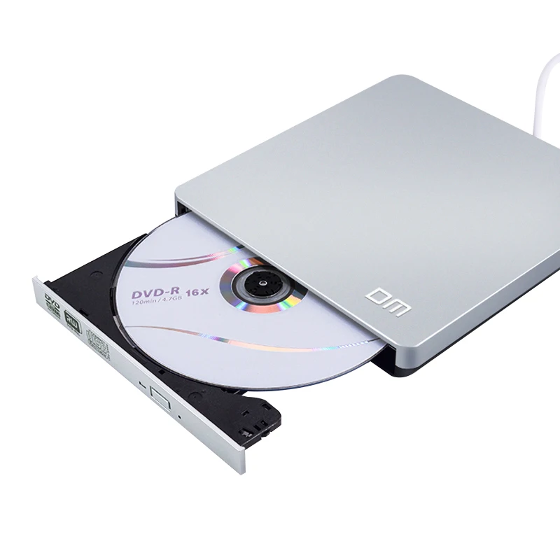 DM USB Optical Drive External USB 3.0 CD/DVD-ROM Combo DVD RW ROM Burner for Dell Lenovo Laptop for Mac OS DVD Drive