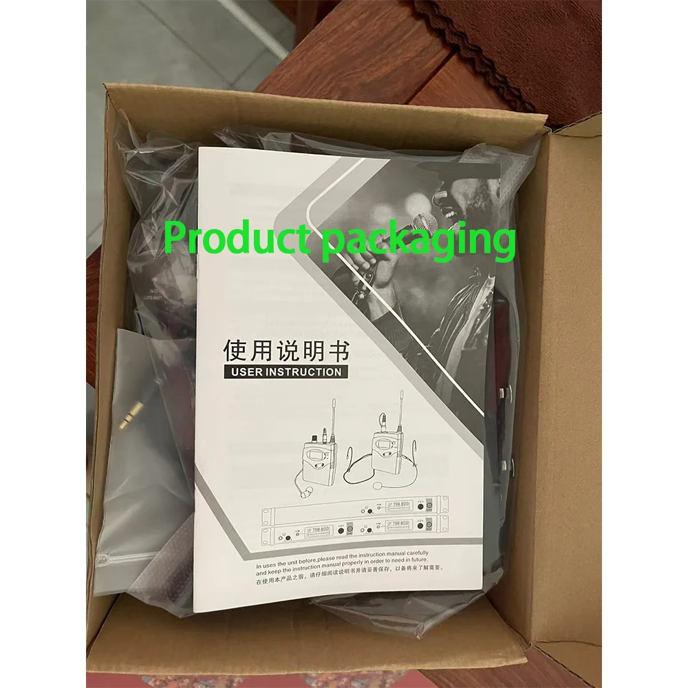 CREATE SOUND 무선 인이어 모니터링 시스템, 싱글 채널, 가수와 무대 공연에 적합합니다.