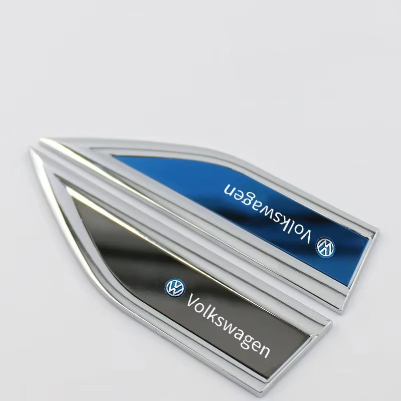 폭스바겐 VW R 라인 골프 8 비틀 시로코 파사트 샤란 티구안 제타 트렁크 스티커 펜더 사이드 밸브용 금속 자동차 데칼