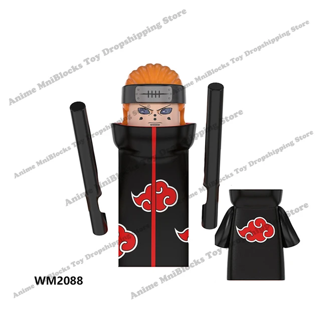 WM6105 WM6106 WM6107 WM6108 Naruto blocks Building Blocks Anime cartoon mini bricks action toy figures Naruto Bricks kids Gifts Yellow