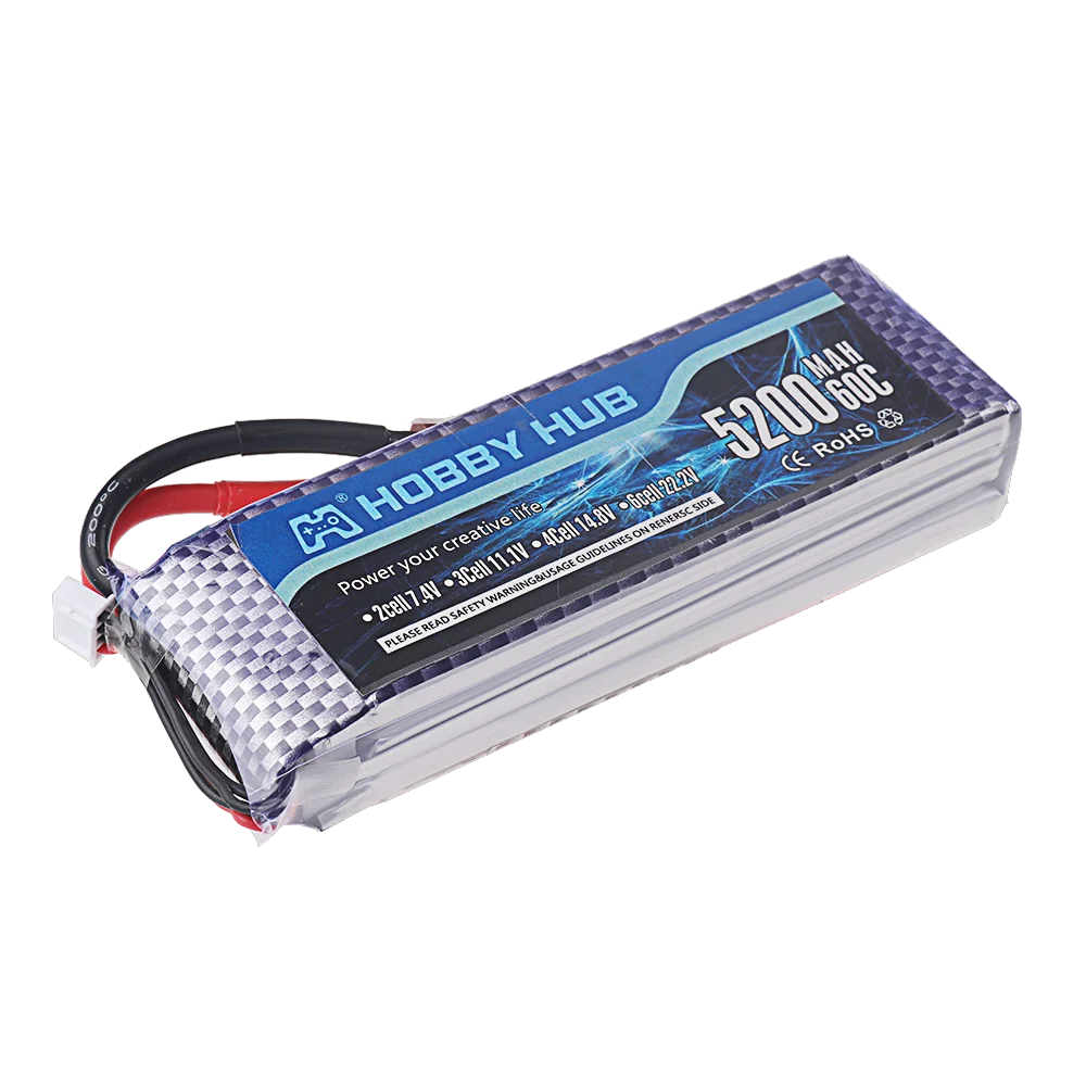 Batterie LiPo 11.1V 2200-5200mAh pour RC Drone Voiture