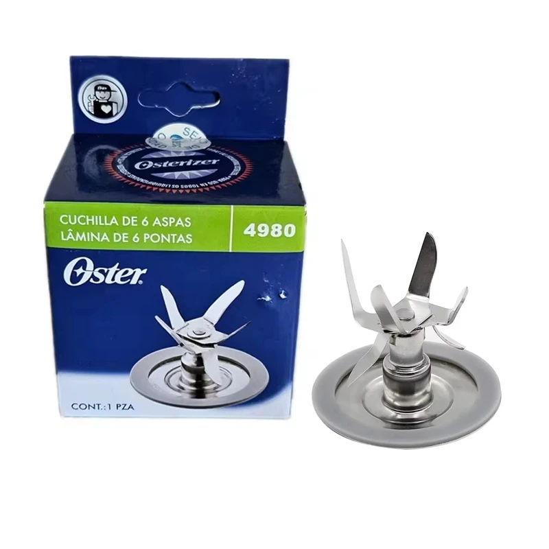 Replacement Parts 6 Point Fusion 4980 Blade Cutter Assembly Compatible with Oster Osterizer Blender