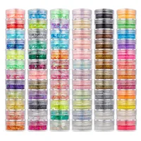 12 Layer Eye Nail Body Art Sequins Glow Chunky Glitter Loose Glitter with Gel for Christmas Halloween Makeup 2