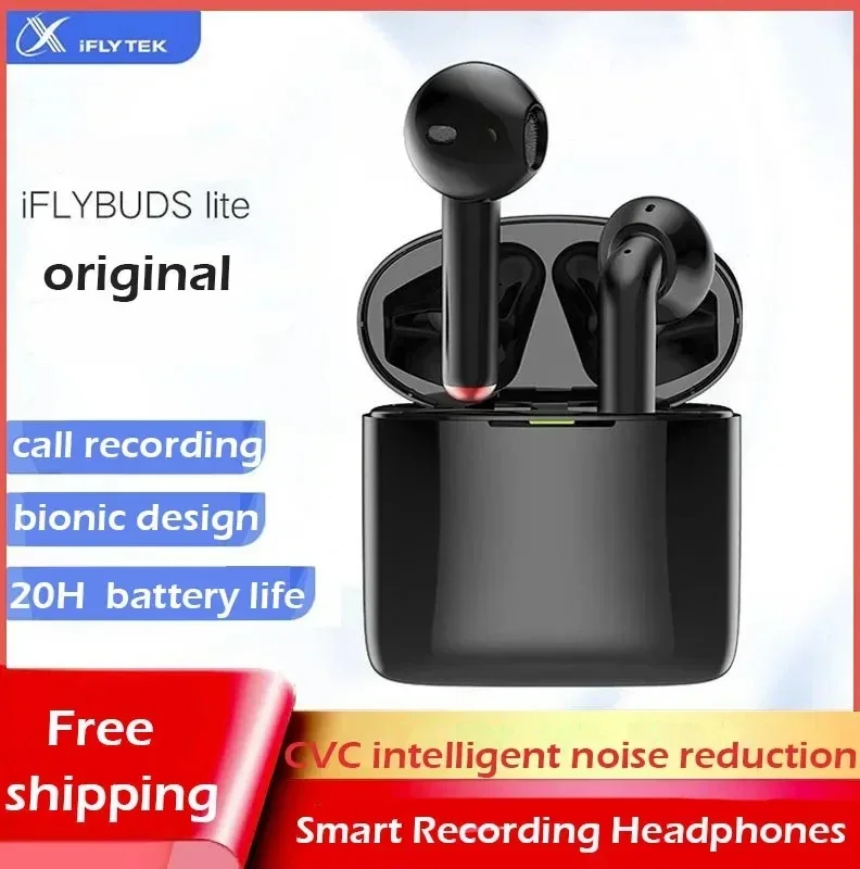 

IFLYTEK iFLYBUDS Lite TWS умные беспроводные Bluetooth наушники-вкладыши с функцией шумоподавления и мгновенной транскрипцией