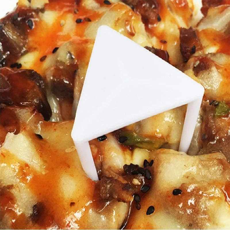 100Pcs Pizza Saver Stands Fixing Rack Disposable Plastic Pizza Holder Separating Stand Packing Tripod Pizza Saver Stands