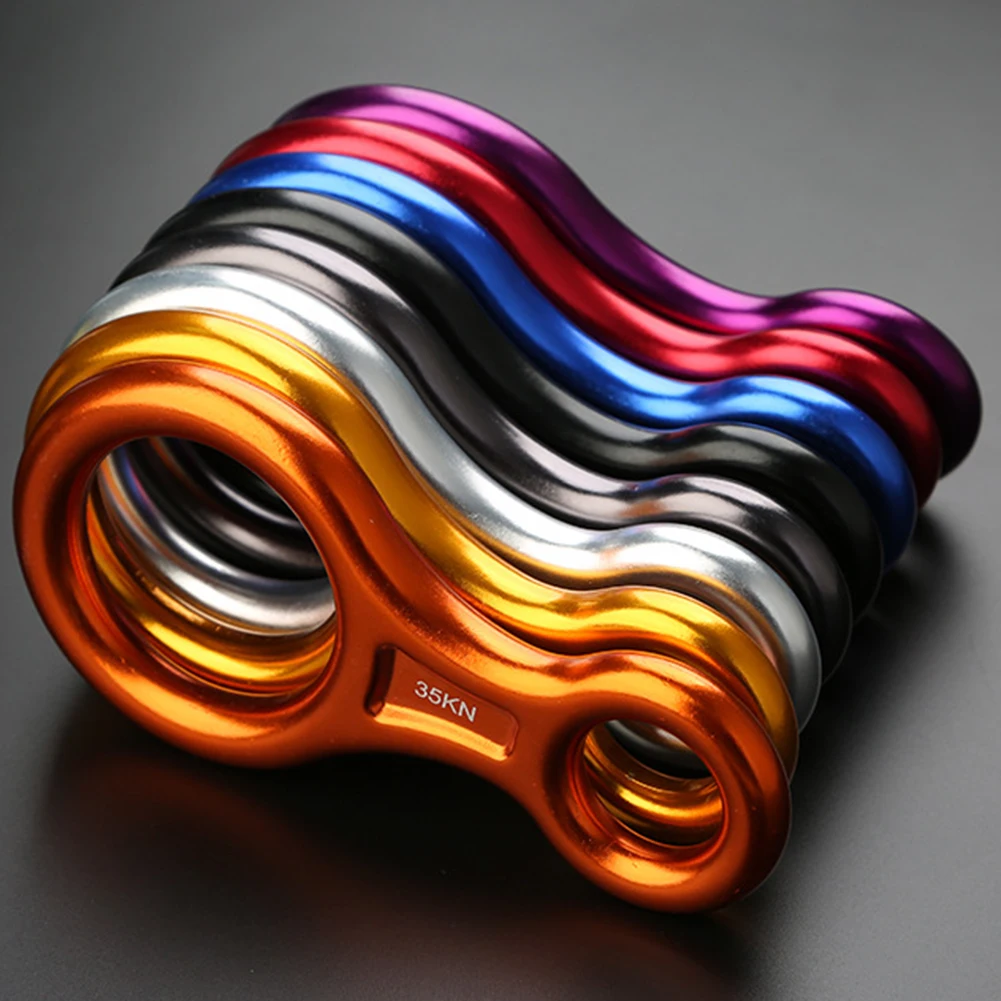 Description Picture 5 of itemClimbing Descender Downhill Ring Figure 8 Word Mountaineering Travelling Easy Carrying Durable Parts Device Accessories