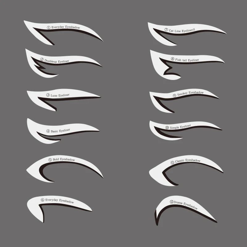 Makeup Tools Eyeliner Stencil Tool Eye Makeup Tools Eye Makeup Stencils Sticker Card Eyeliner Template Eyeliner Eyeshadow 3 Minute Lazy Shaping Tool Styling Drawing Guide