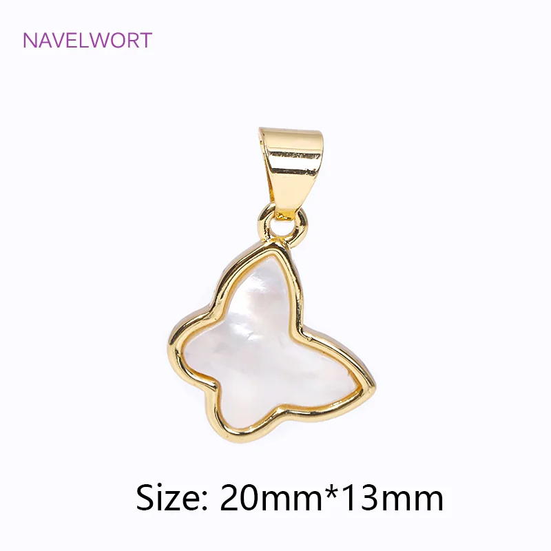 Trendy Multi Styles Charms 18K vergoldetes Messing eingelegte Muschel Charms Anhänger für DIY Schmuckherstellung Halskette Zubehör – Detail 29