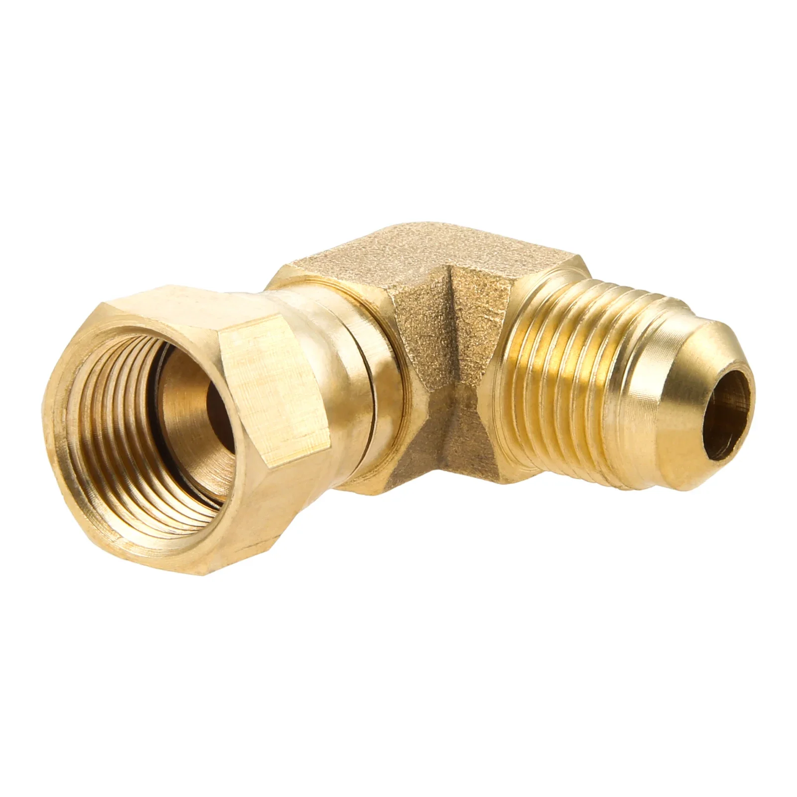 90 Degree Elbow Propane Connector Low Pressure Adapter 3/8" Female & Male Flare fit for Olympian Wave Heater Gas Fired Heater 3