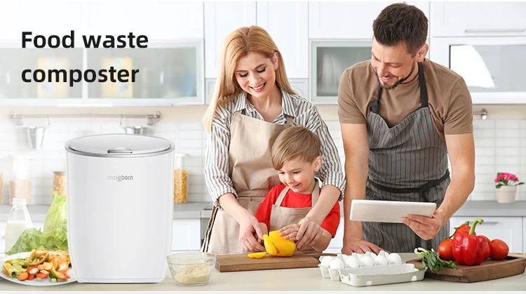 Smart indoor odorless turn food waste into natural fertilizer electric kitchen composter 1