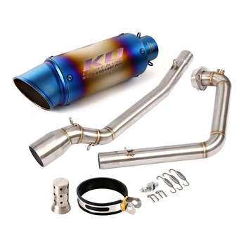 Slip On Motorcycle Exhaust For Suzuki GSX150R GSX 125R Muffler Header Pipe Connect Tube Stainless Steel Escape With DB Killer