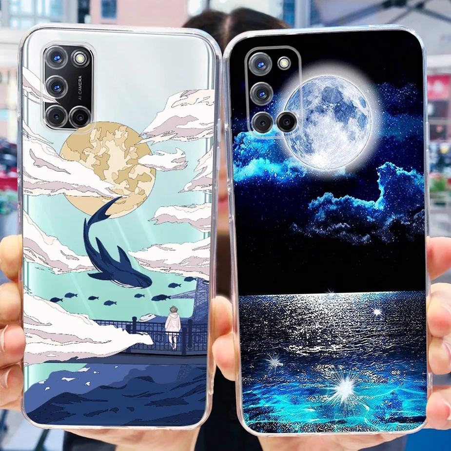 Cute Fashion Painted Clear Silicone Phone Case - Soft Protective Cover
