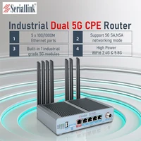 Industrial 5G Router with Dual SIM slot for Fleet Management Software  RS232/485 CAN POE  Optional SLK-R690-5G-A1 2