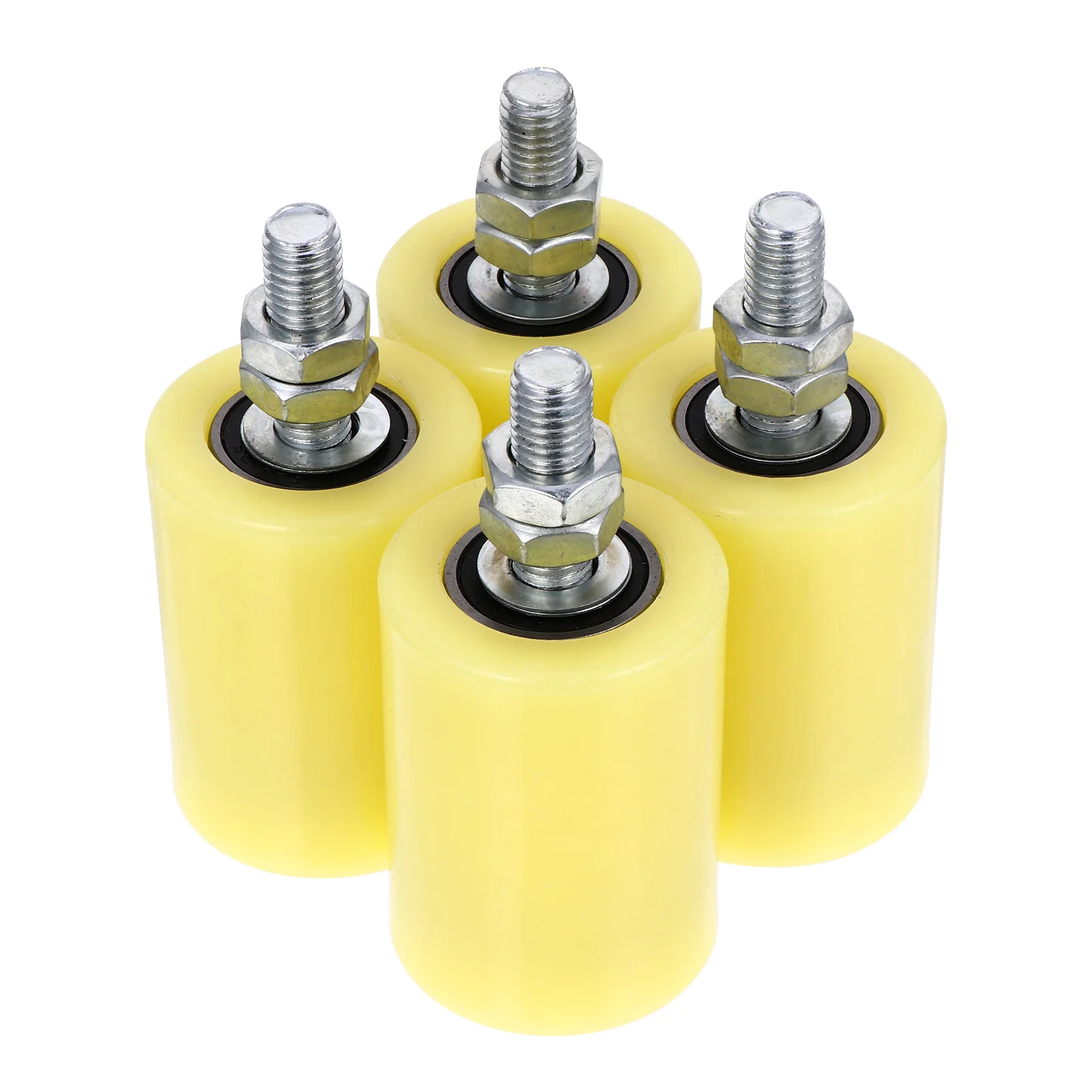 

4 Pcs Pulley Block Sliding Gate Wheel Guiding for Door Garage Nylon Rail Electric