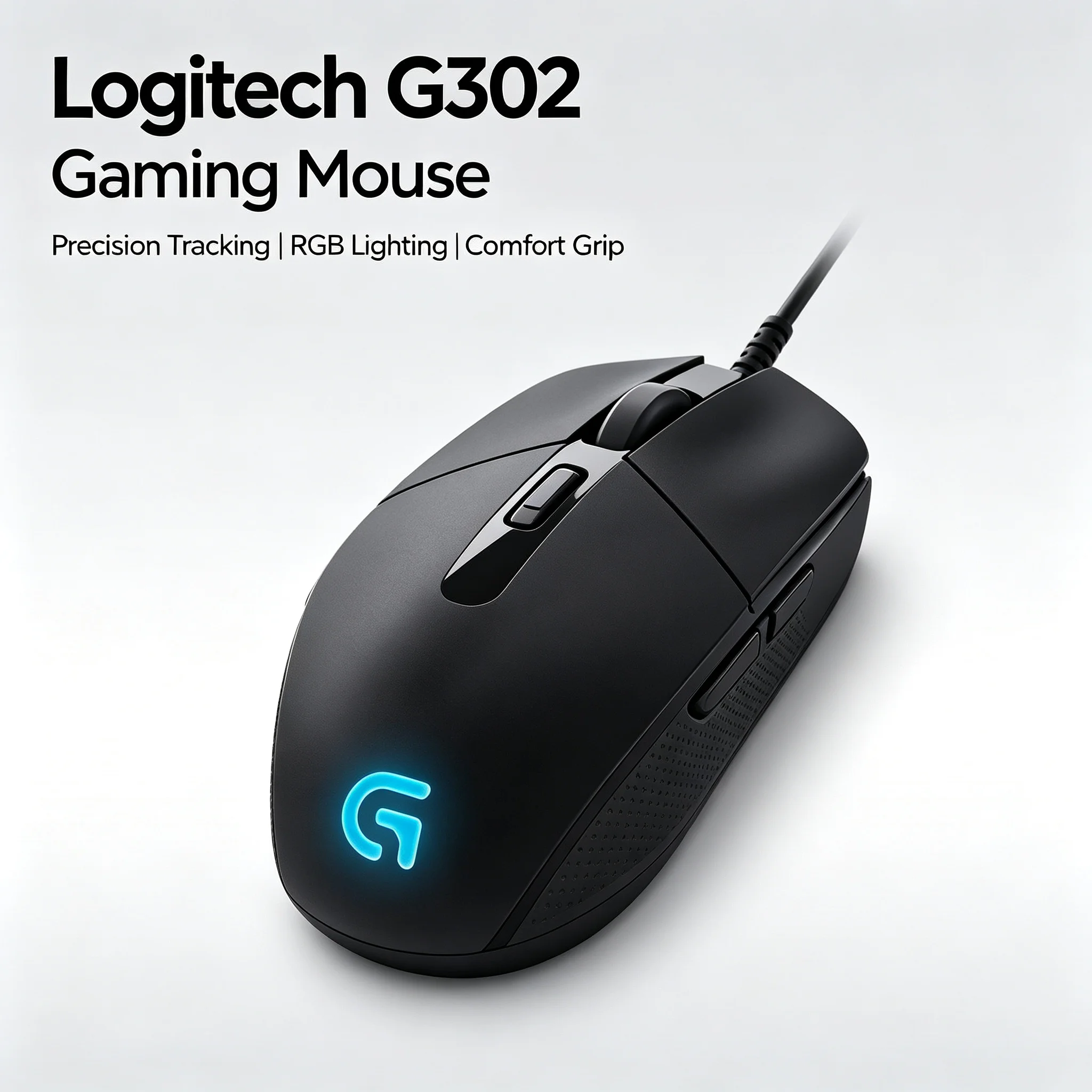 Precision Ergonomic Wired Gaming Mouse by Logitech