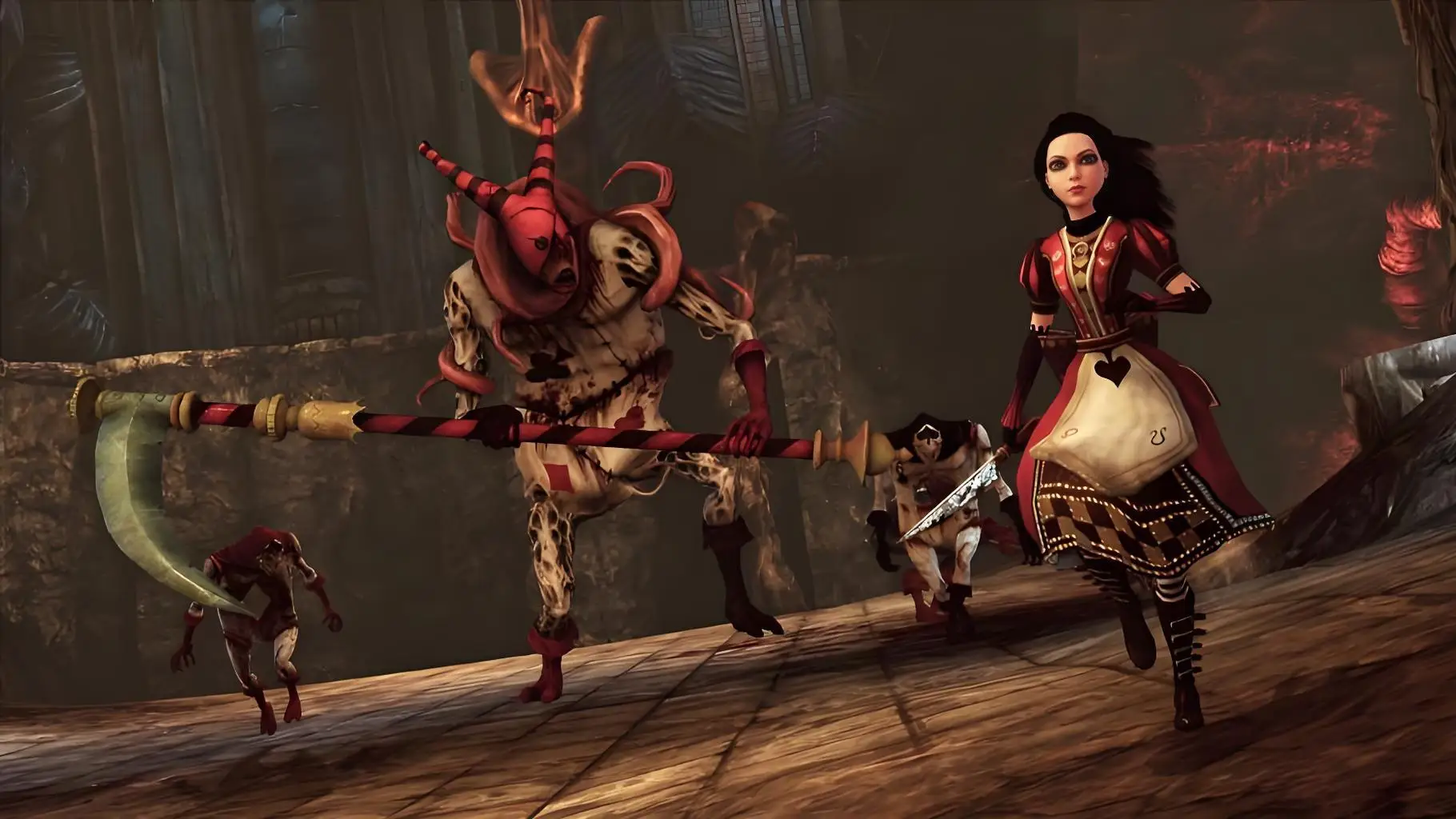 Alice Madness Returns Alice Liddell Red Victorian Dress Cosplay Costume