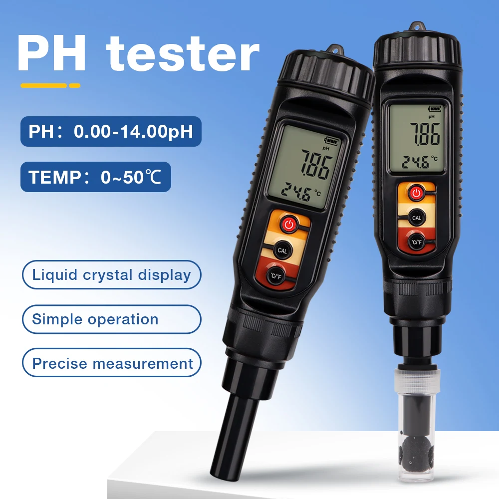 Flat Probe Digital Food PH Meter Soil PH Tester Acidity Tester