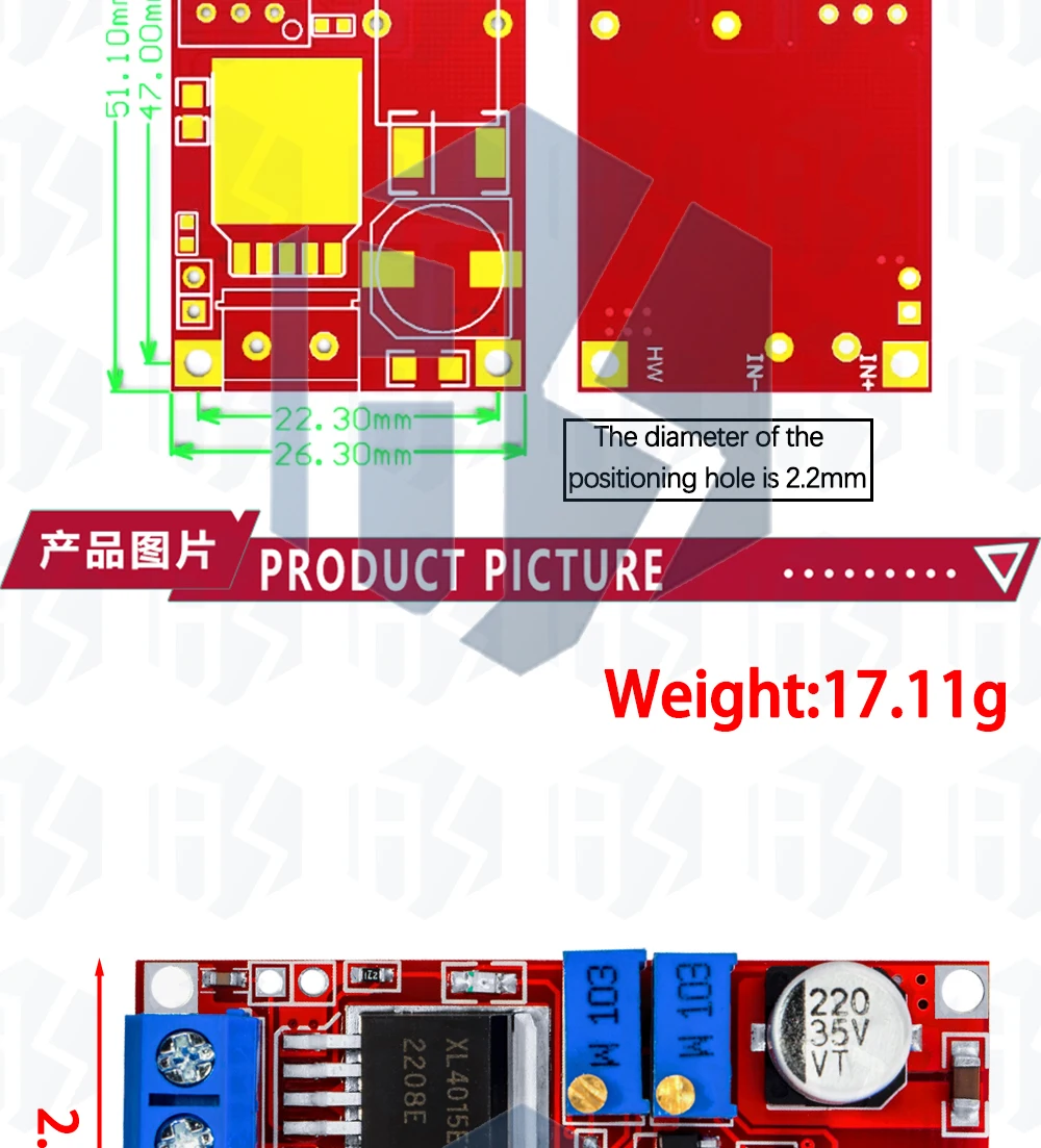 Original 5a DC zu DC CC CV Lithium Batterie Step Down Lade karte LED Stromrichter Lithium Ladegerät Step Down Modul xl4015 – Detail 9