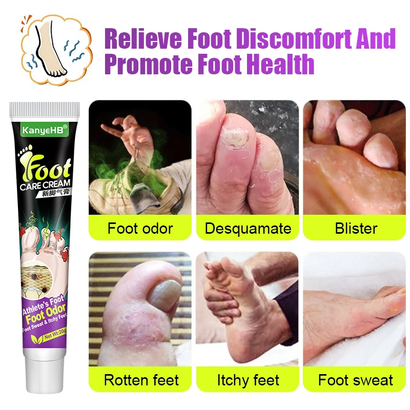 3Pcs Tinea Pedis Treatment Cream Anti-itch Inhibits Fungus Relief Foot Peeling Erosion Herb Athlete's Foot Skin Care Cream A1284 antibacterial anti fungal cream
