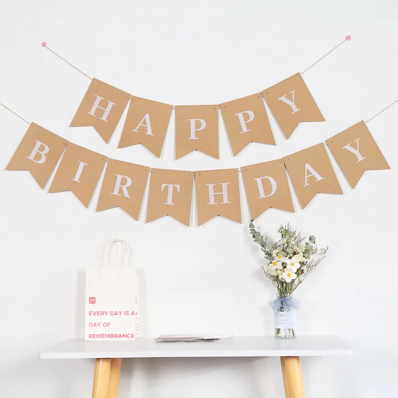 

Фотофон с надписью «Happy Birthday» для девочек