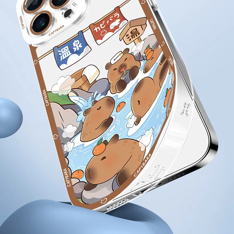 Capybara Cute Clear Phone Case Cover