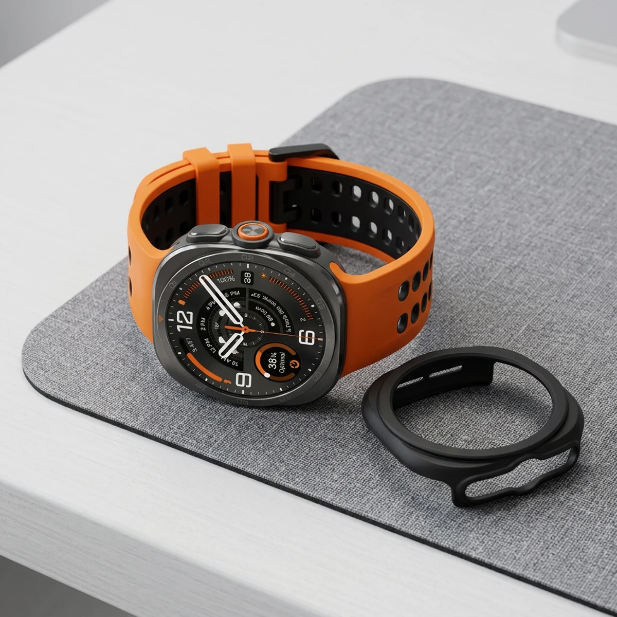 Rugged Bumper Frame Protector for 47mm Smartwatch - Wholesale Hard Case Cover