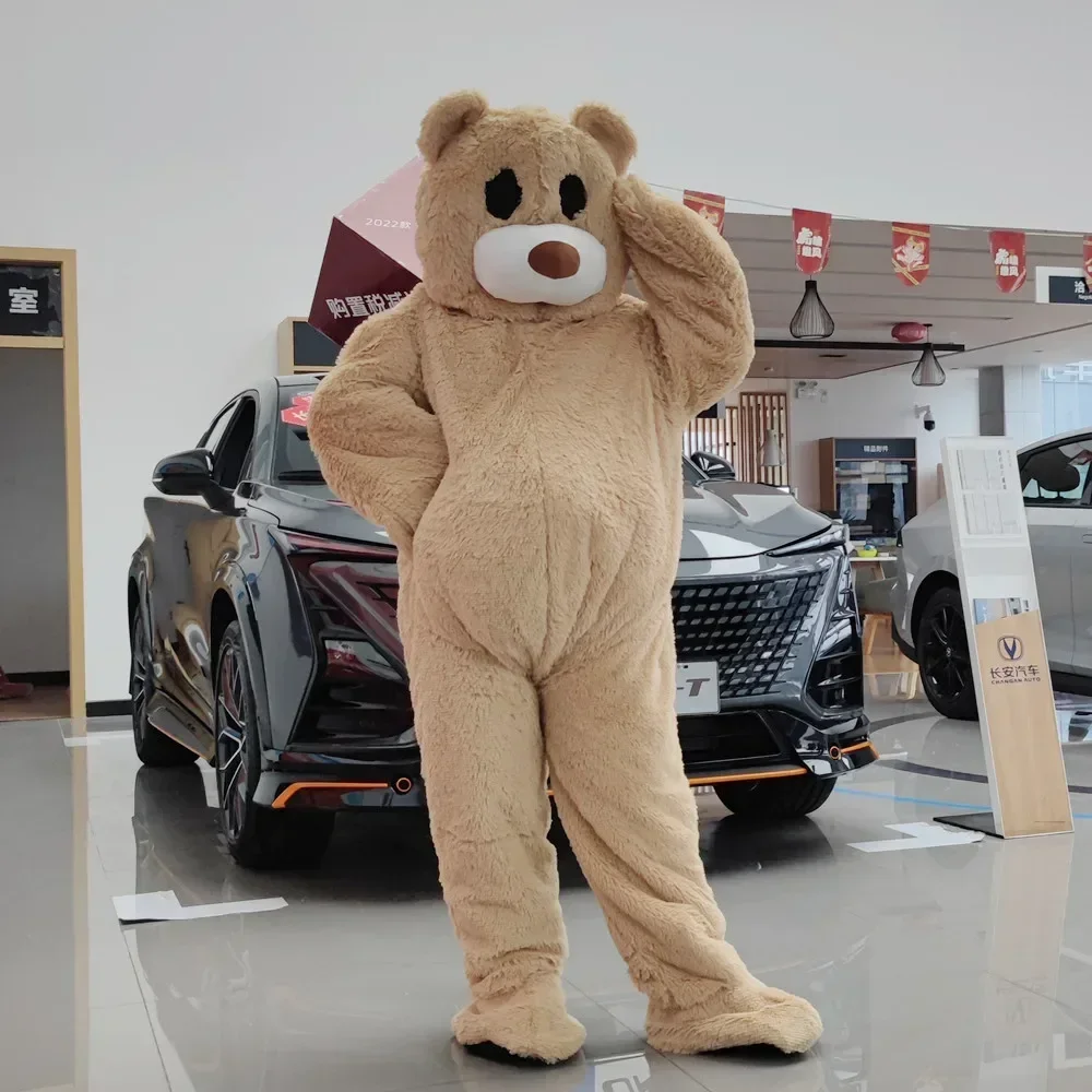 Disfraz de personaje de dibujos animados de oso de peluche de