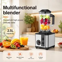 Mixeur et Broyeur 2-en-1 Haute Vitesse 2,5 L, Mixeur de Comptoir 9500 W, Préparateur de Smoothies à 8 Lames, Robot Culinaire 24 000 tr/min pour Cuisine 3