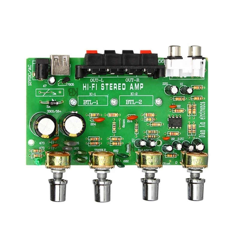 

Universal Double Channel Audios Amplifier Board DX0409 Stereo Amplifier Modules