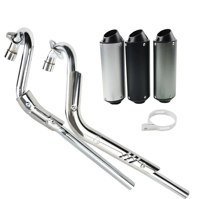 

Universal Motorcycle Slip On Exhaust Muffler Pipe Tube Upgrade Accessories Parts For HOND Most Racing Pit Dirt Bike ATV