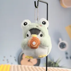 Cute Frog Penguin Keychains Creative Cartoon Rabbit Penguin Plush Doll Keychain For Bag Pendant Kawaii Keys Keyrings Wholesale