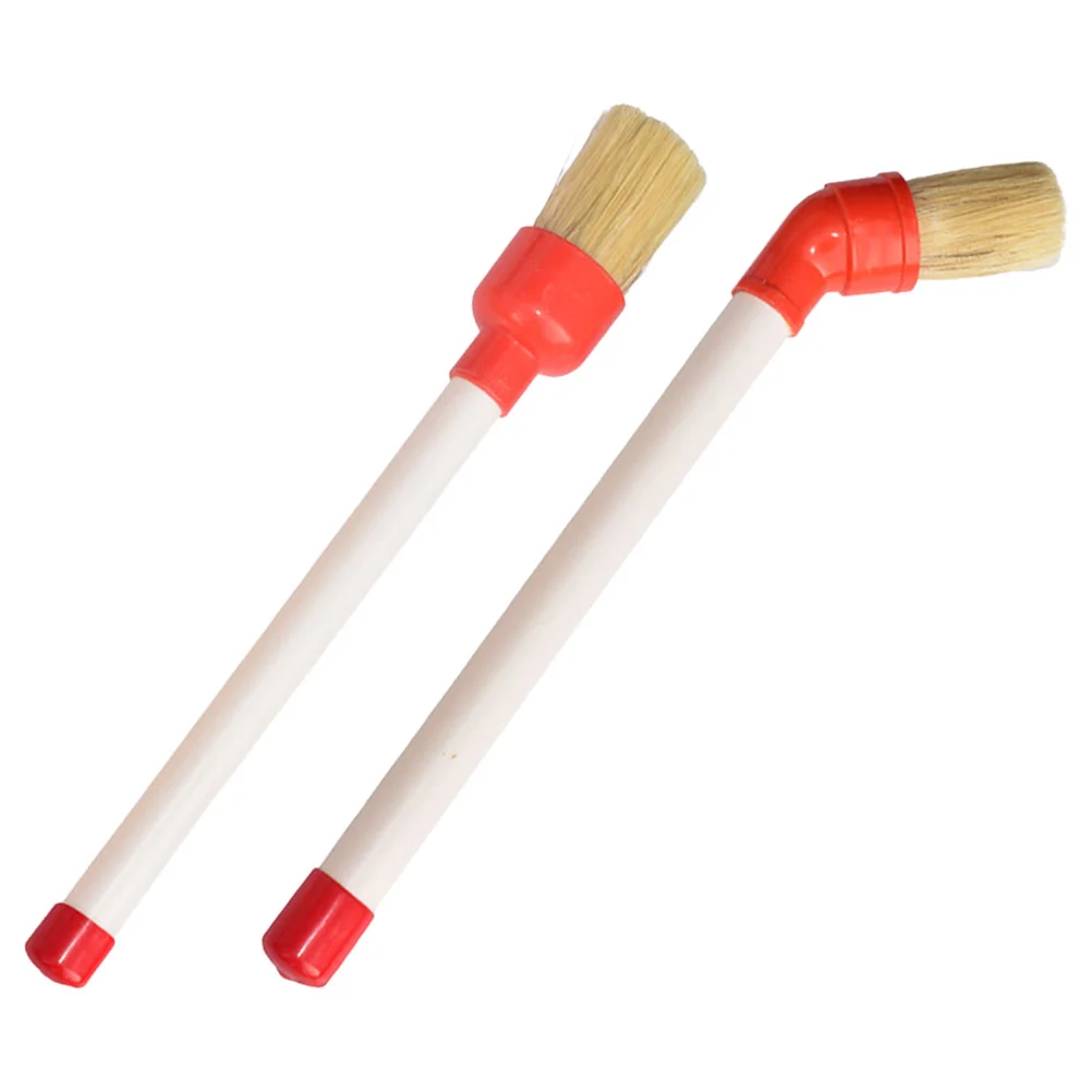 

2pcs Car Detailing Brushes Tire Grease Brush Automotive Tire Wheel Cleaning Brush