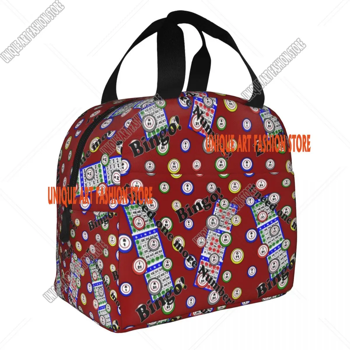 Play Bingo Game For Bingo Players Insulated Lunch Bag Women Resuable Cooler Thermal Lunch Tote Office Work School
