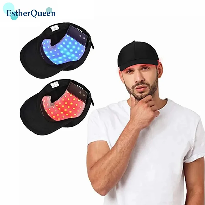 RedLightTherapyCapwith48LEDsBlueRedLightTherapyHatforHair