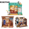 Robotime Rolife DIY Mystery Archives Bureau Decorative Ornament Kids Adult Miniature Fantasy Magic Doll House Wooden Kit Toy 1