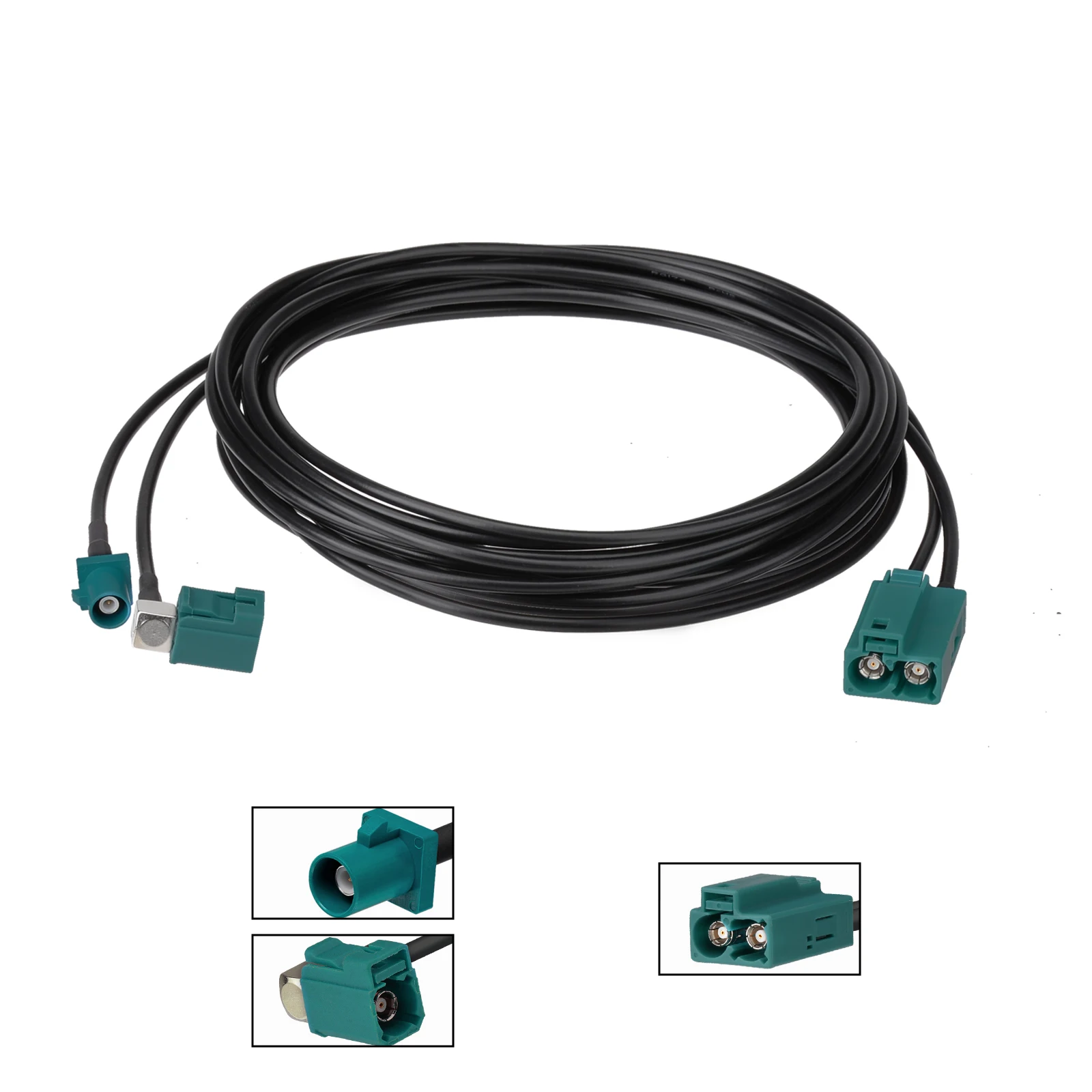 Fakra Double Z to Fakra Z Cable for Car Stereo Audio