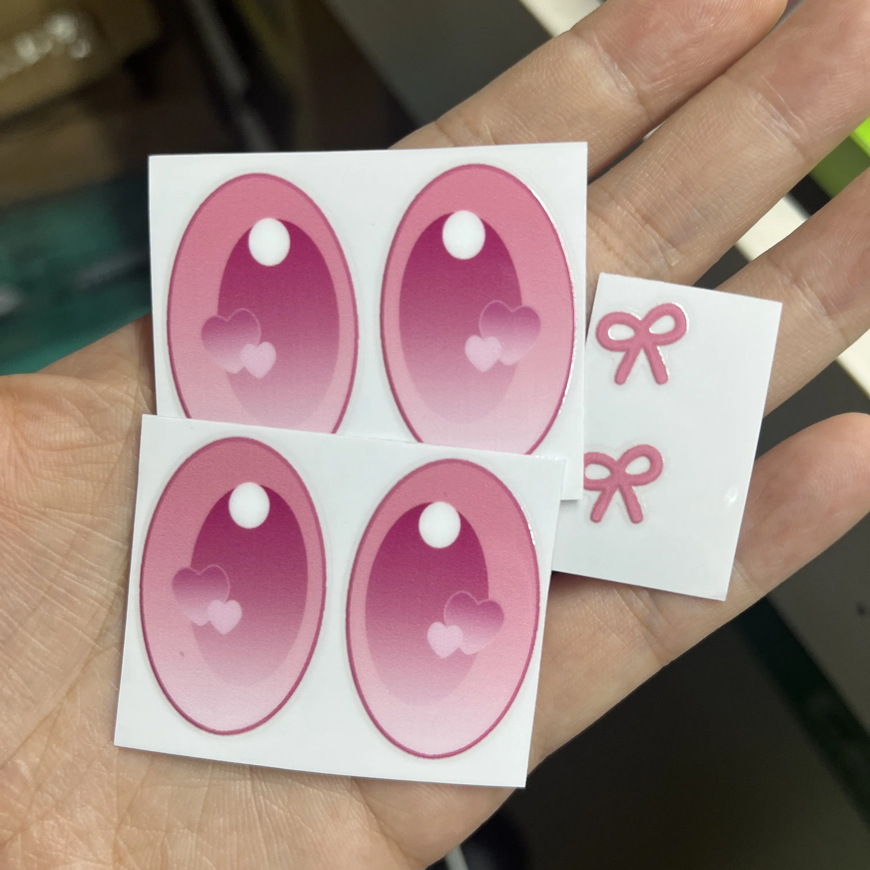 38cm Mokoko Eye Stickers For Labu Eye Makeup Color False Eyelash Customization Gorgeous And Exquisite Periphery Stickers