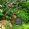 1Pc Miniature Dollhouse Fairy Door Home Mini Arch Window Door Mouse Hole Decoration Outdoor Garden Sculpture Elf Craft Decor 3