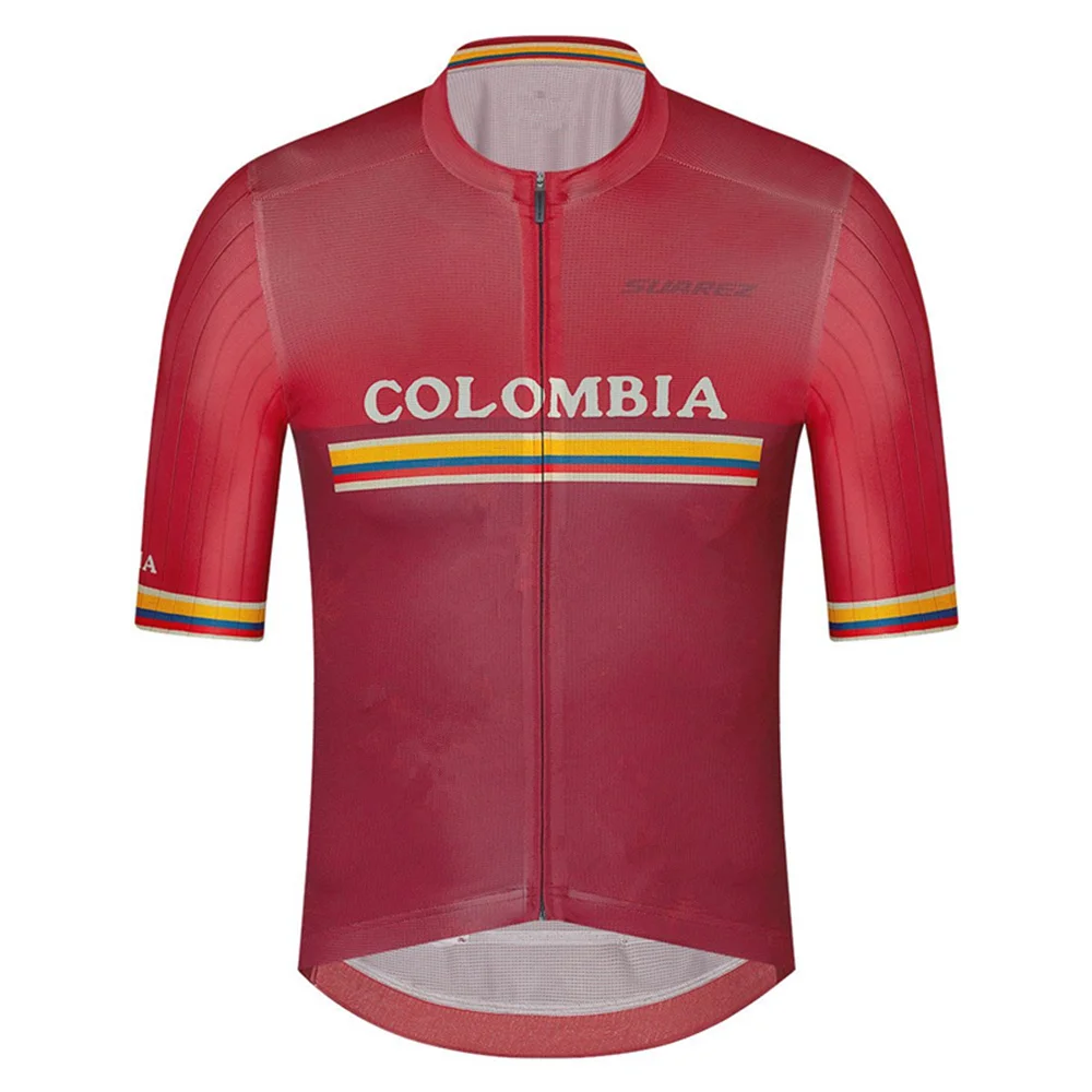 Colombia Cycling Summer Men's Short Sleeve Jersey Cycle Suarez Top Maillot De Cyclisme Shirts Mountain Bike Clothes