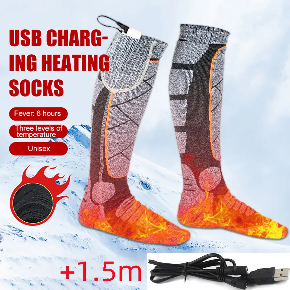 Winter Sport Electric Socks Thermal Warm Heating Thermosocks Foot