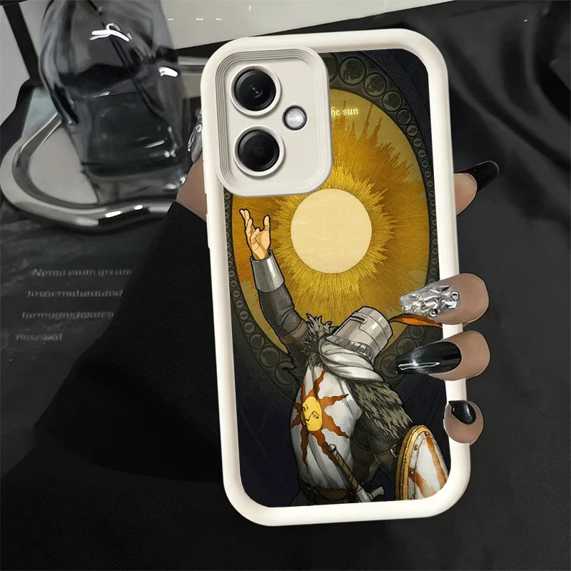 Elegant Dark Souls Gaming Silicone Phone Case - Soft Touch Protective Shell