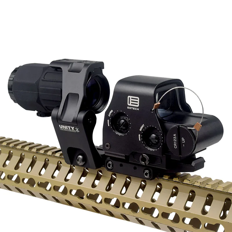 Eotech Holographic Collimator 558 Red Dot Sight G43/G33/G45 3X 5X Magnifier Airsoft Hunting Gear w/ 20mm Rail Mounts & QD Lever 6