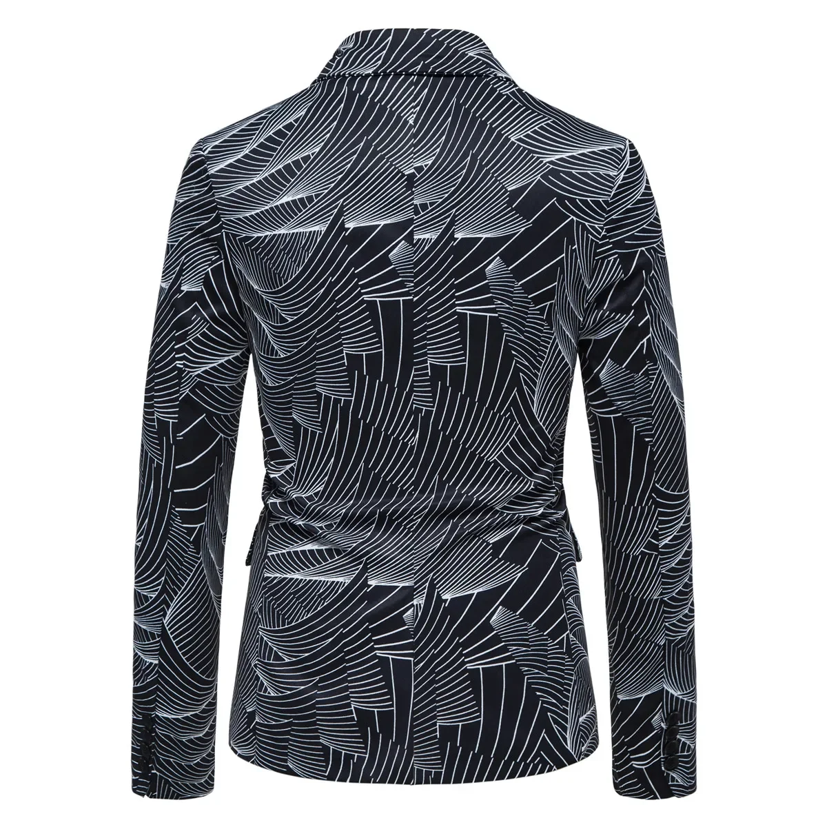 Trend New Men's Fashion Printed Blazer Business Casual Blazer Classic Party