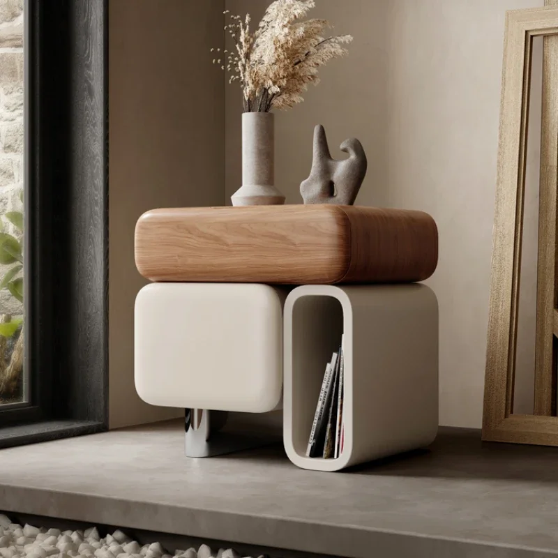 Narrow Bedside Table Bed Side Bookcase Living Room Auxiliary Tables Bedroom Storage Cute Coffee Mesas Nachttisch Dresser