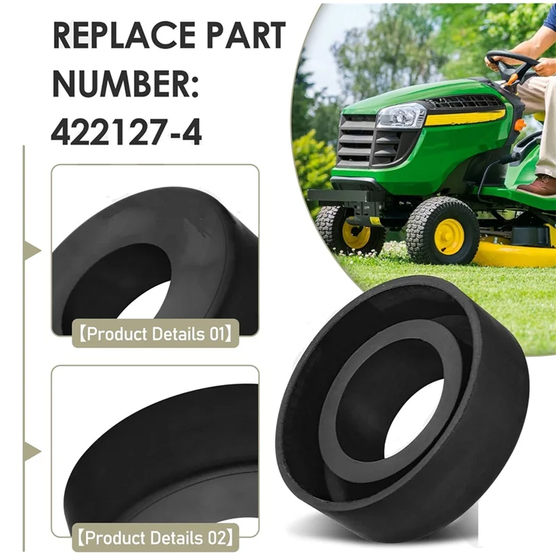 422127-4 고무 캡 커버 4개(잔디깎이 시트 부품용) 농기계 예비 및 교체 부품