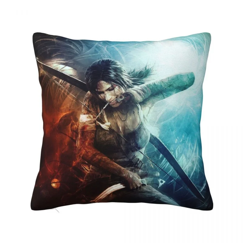 

Tomb Raider Jonah Maiava Pillowcase Printed Polyester Cushion Cover video Game cartoon Throw Pillow Case Cover Chair Square 18"