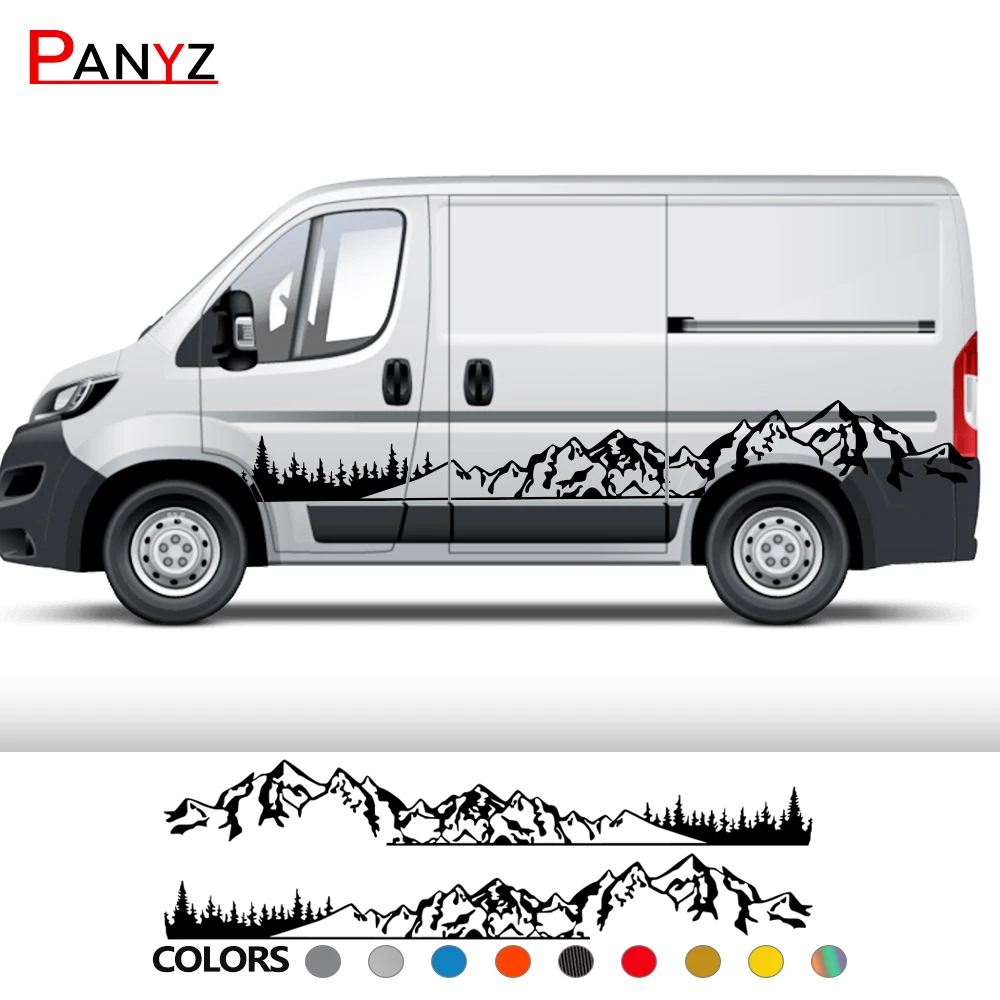 Mountain Styling Car Sticker Per Peugeot Boxer Iii 3 Camper Van Decor Motorhome Graphics Kit Decalcomania In Vinile Accessori Per La Messa A Punto Aut