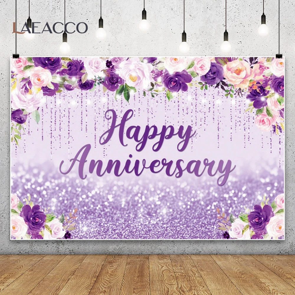 Laeacco Vinyl Happy Birthday Backdrop For Photography Gold Frame Pink Pampas Grass Flowers Baby Shower Photo Background photo backdrop