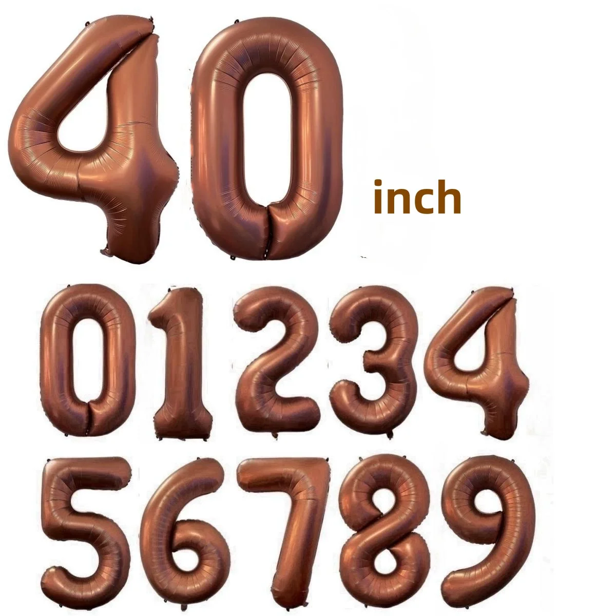 40 Inch Retro Number Balloon 123456789 Baby Shower Birthday Party Wedding Decoration