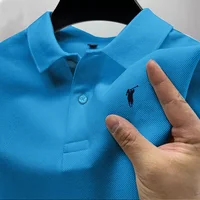 Polo à manches courtes pour homme de marque de luxe, imprimé haut de gamme, mode estivale, t-shirt à col, nouveau style, vêtements décontractés pour homme 5